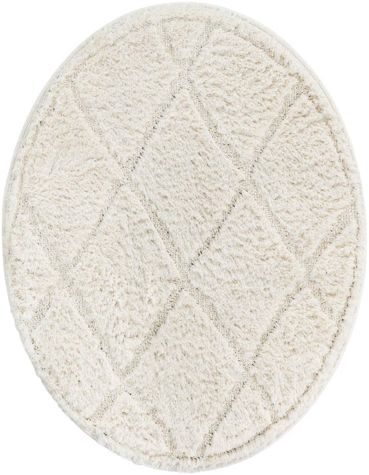 Detail image of 3' 3 x 3' 3 Trellis Shag Round Rug