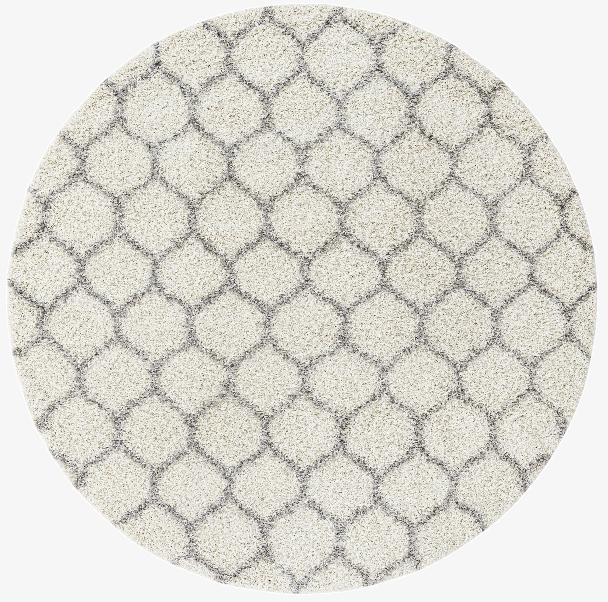 Primary image 7' 10 x 7' 10 Trellis Shag Round Rug