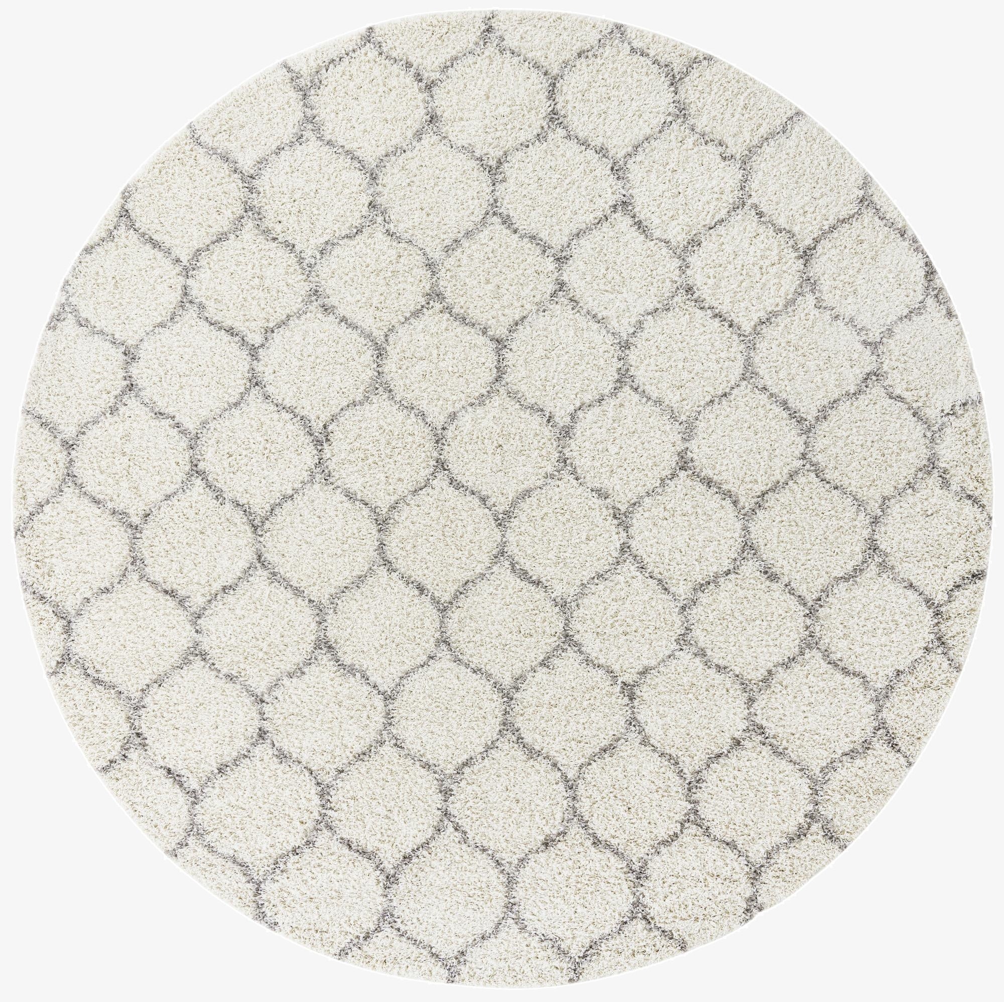 10' x 10' Trellis Shag Round Rug