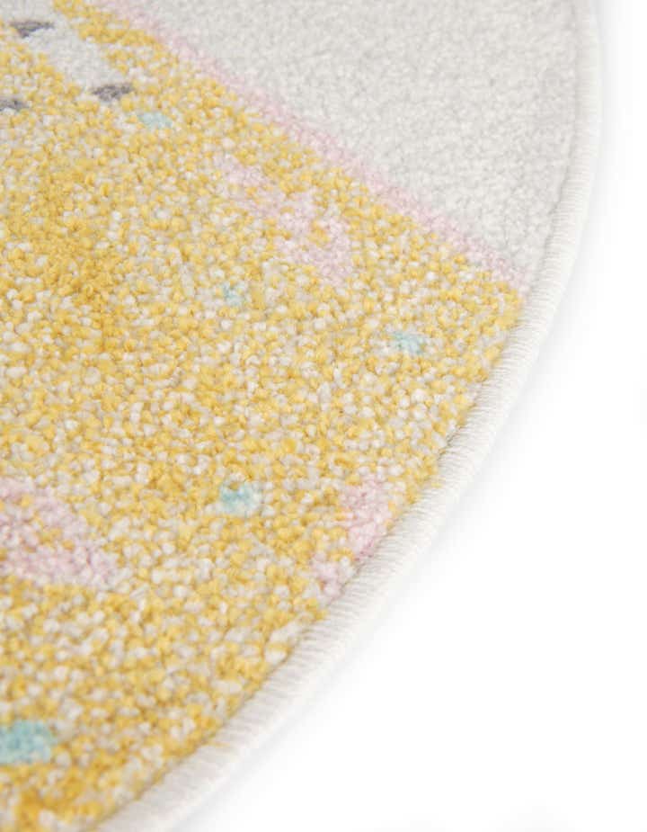 3' 3 x 3' 3 Animals Whimsy Kids Round Rug