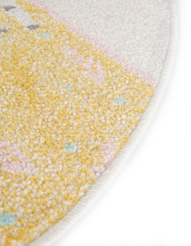 Detail image of 3' 3 x 3' 3 Animals Whimsy Kids Round Rug