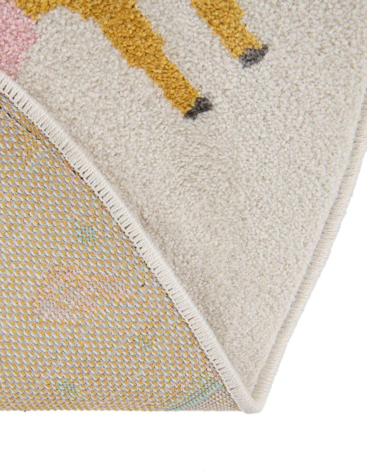 Detail image of 3' 3 x 3' 3 Animals Whimsy Kids Round Rug