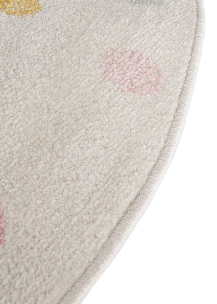 5' 3 x 5' 3 Polka Dot Whimsy Kids Round Rug