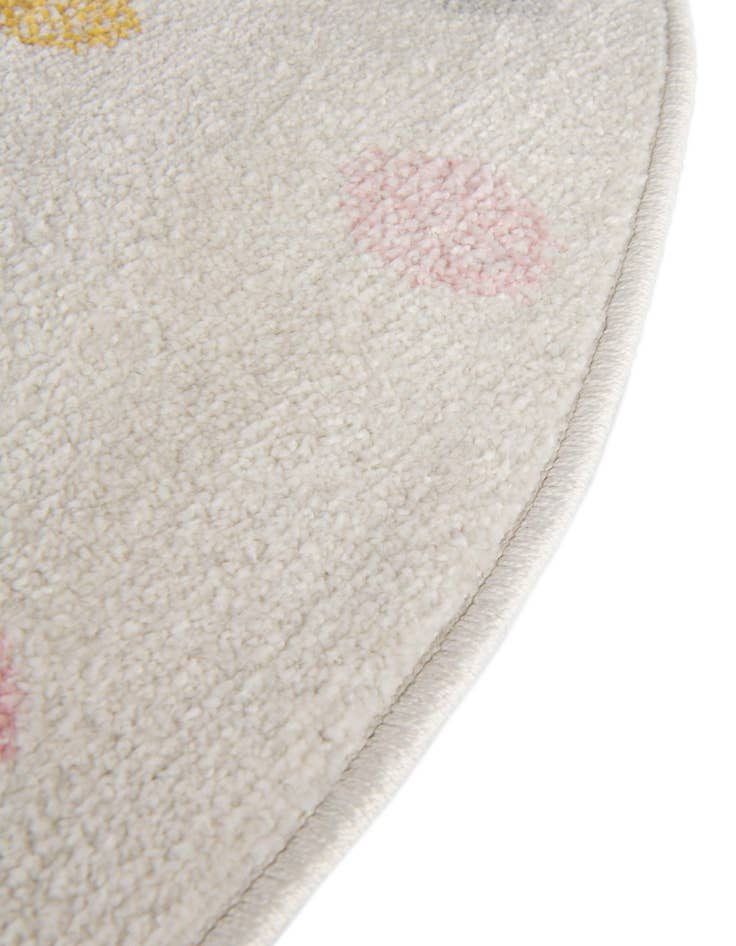 Detail image of 5' 3 x 5' 3 Polka Dot Whimsy Kids Round Rug