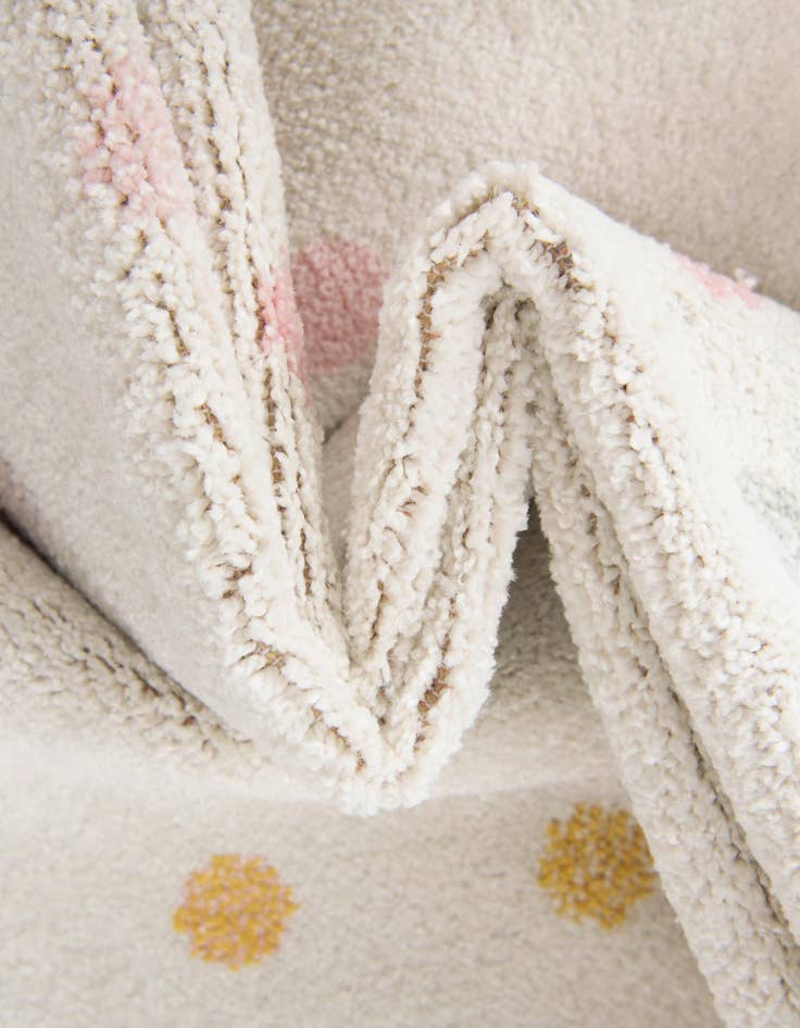 Detail image of 5' 3 x 5' 3 Polka Dot Whimsy Kids Round Rug