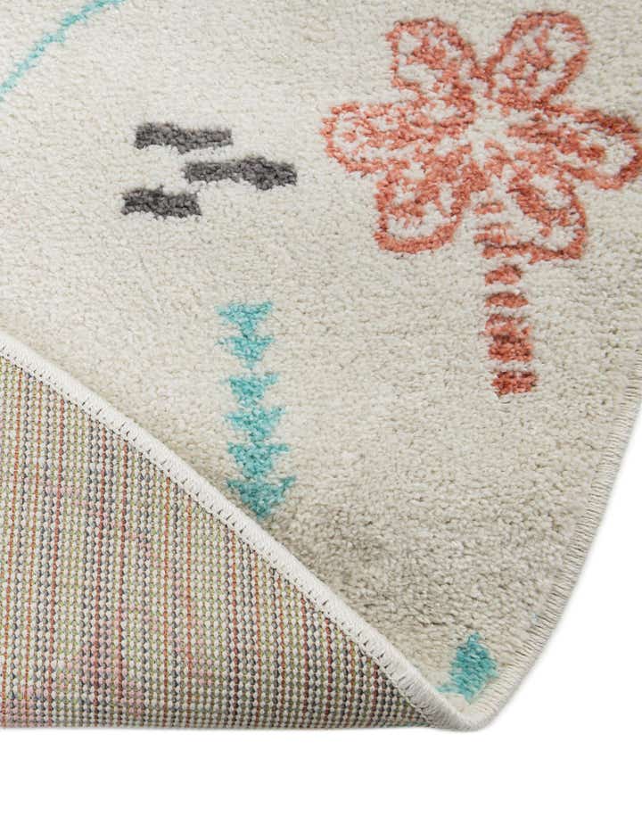 7' 10 x 7' 10 Dinosaur Whimsy Kids Round Rug