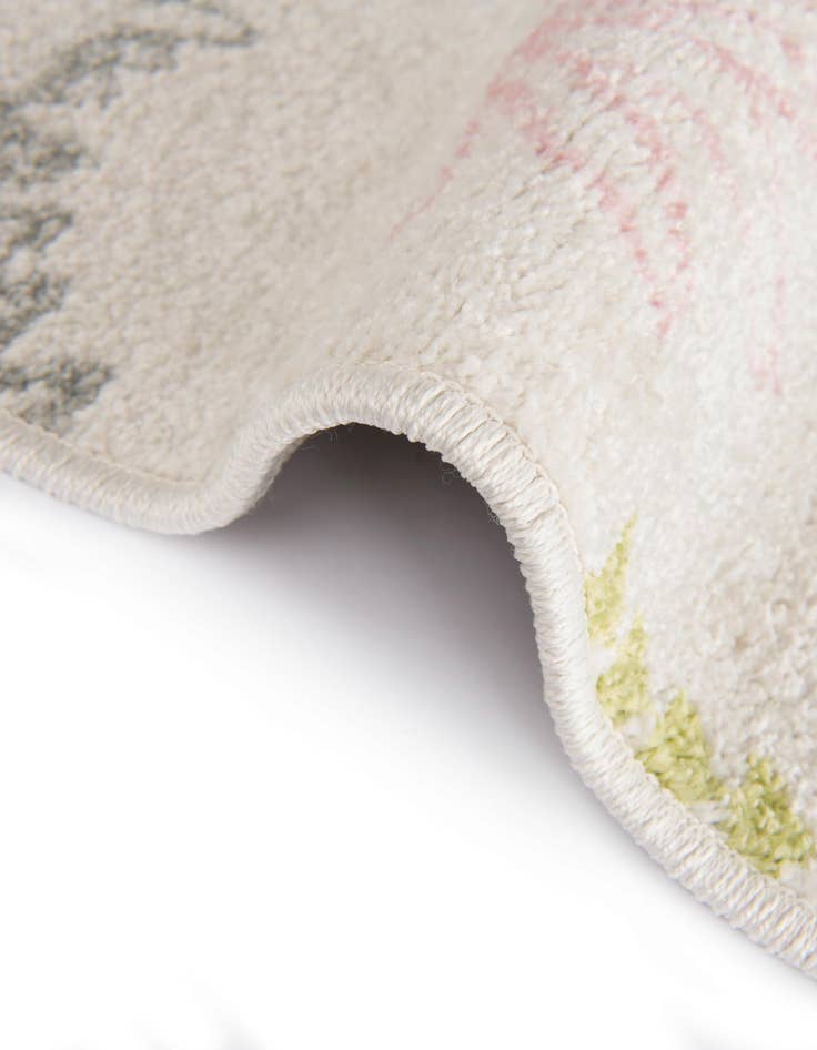 Detail image of 7' 10 x 7' 10 Dinosaur Whimsy Kids Round Rug