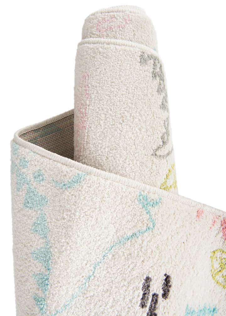 7' 10 x 7' 10 Dinosaur Whimsy Kids Round Rug