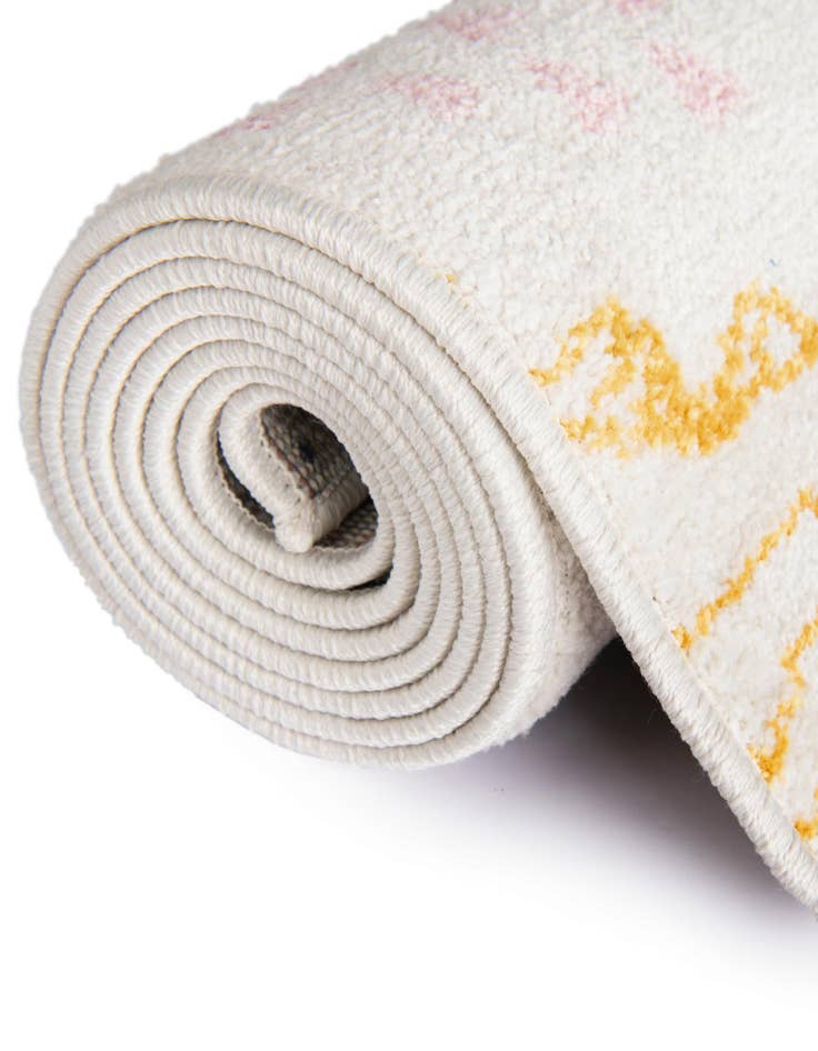 Detail image of 7' 10 x 7' 10 Dinosaur Whimsy Kids Round Rug