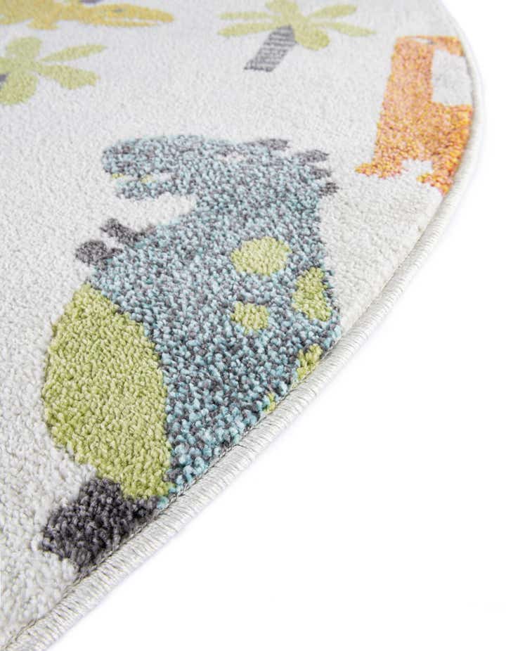 100cm x 100cm Dinosaur Whimsy Kids Alfombra redondo