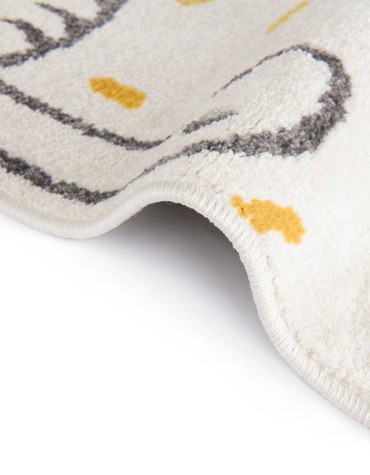 Detail image of 6' 1 x 6' 1 Dinosaur Whimsy Kids Round Rug