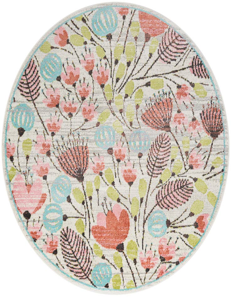Detail image of 7' x 7' Whimsy Kids Round Rug