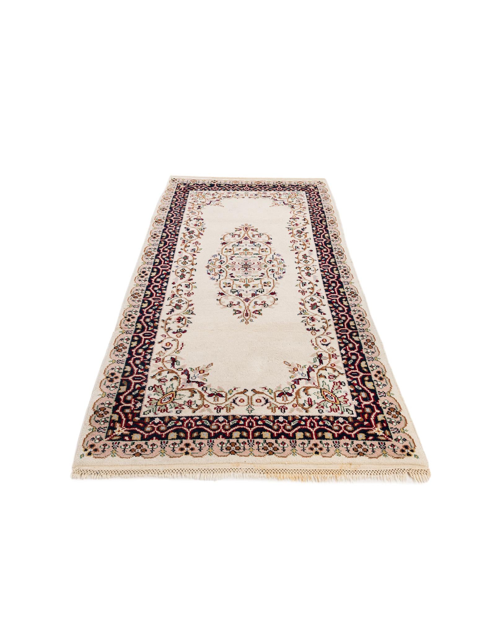 95cm x 185cm anudado a mano Anatolian Alfombra Oriental Lana Pasillera