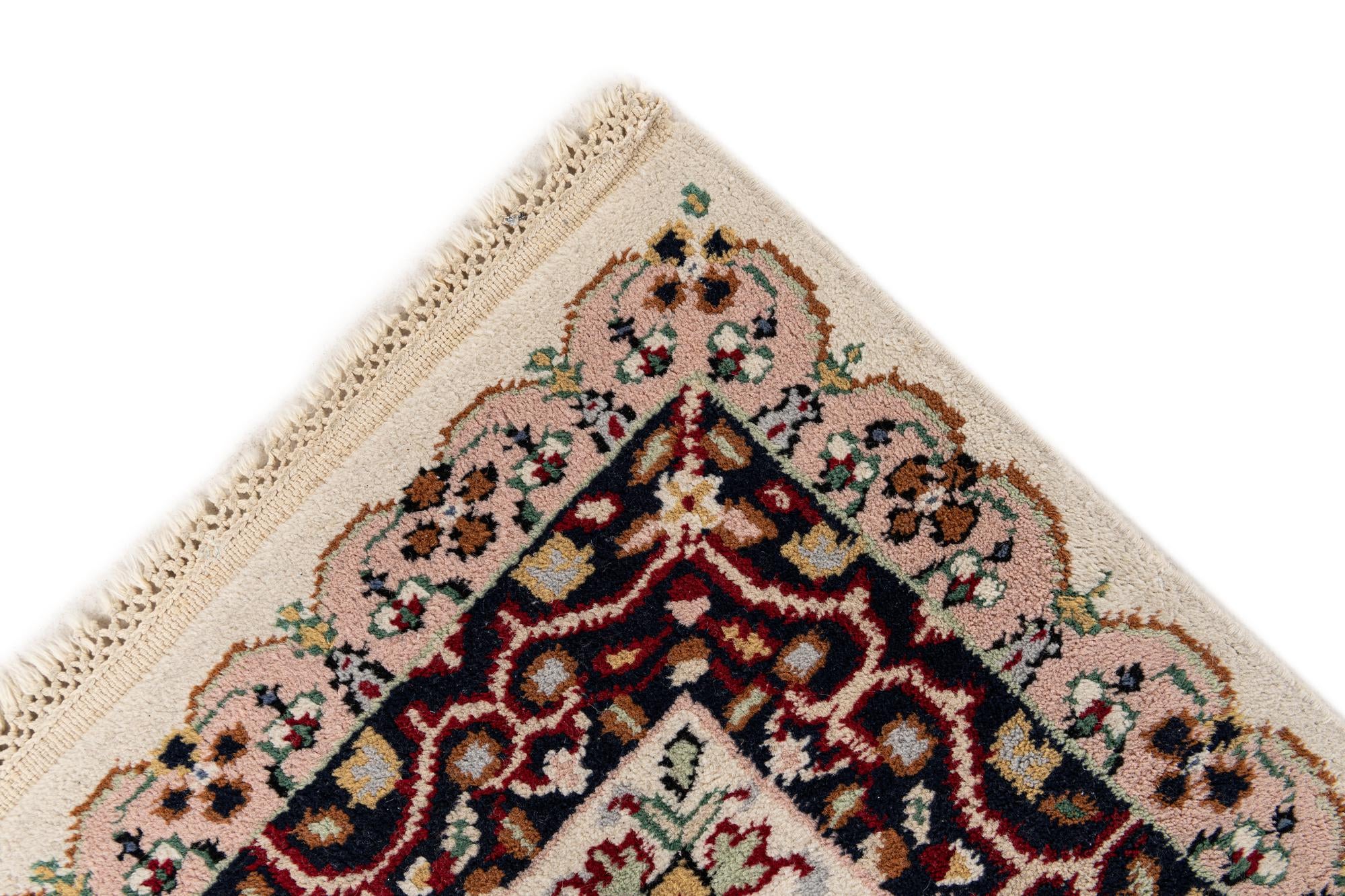 95cm x 185cm anudado a mano Anatolian Alfombra Oriental Lana Pasillera