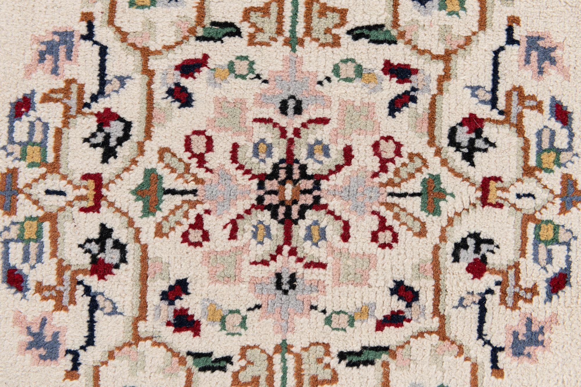 95cm x 185cm anudado a mano Anatolian Alfombra Oriental Lana Pasillera