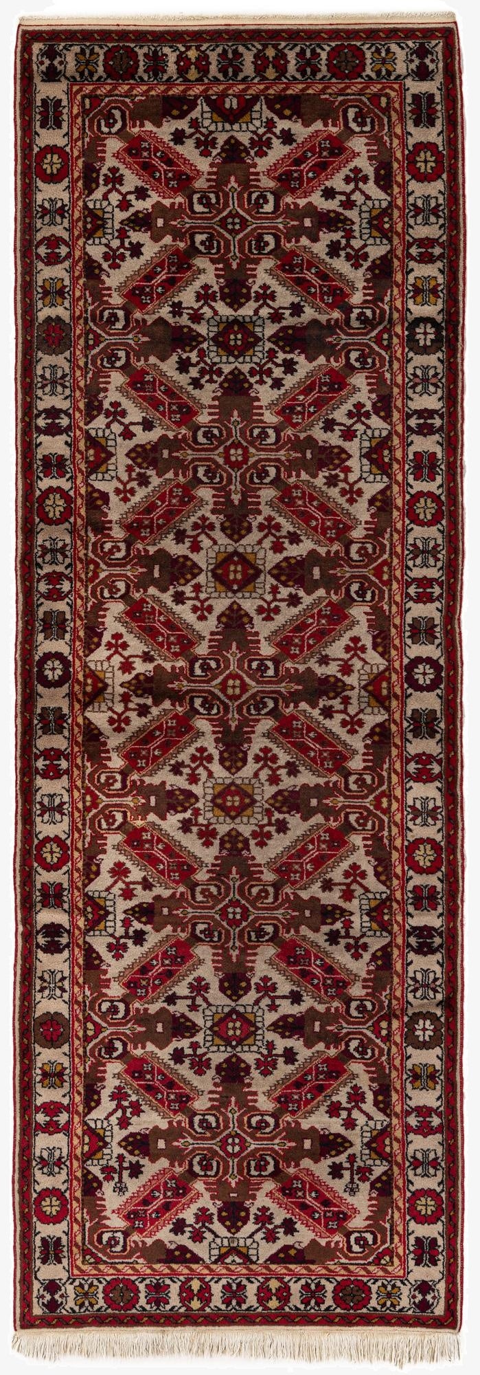 2' 9 x 8' 1  Hand Knotted Anatolian Oriental Wool Runner Rug