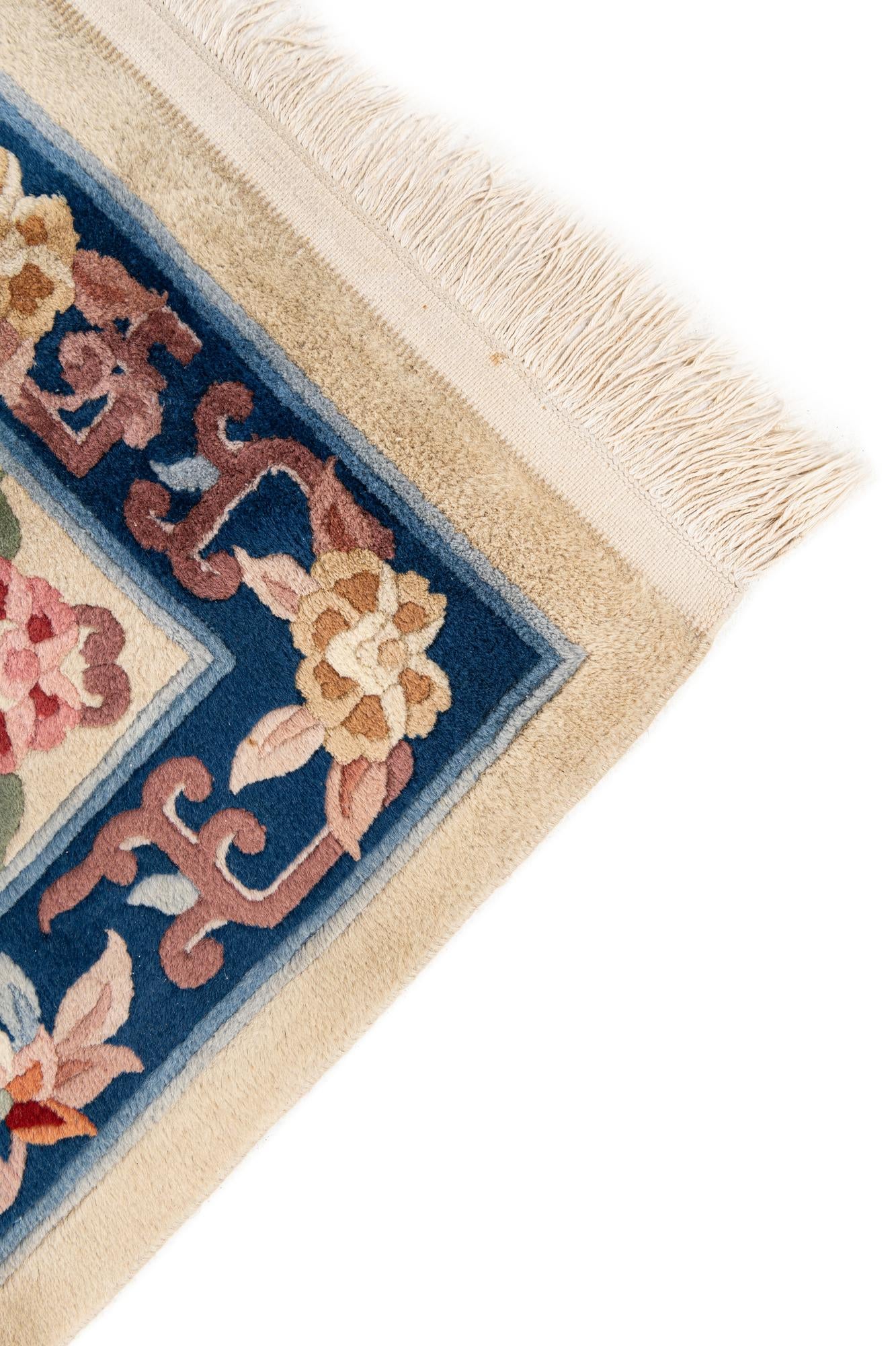 2' 4 x 9' 7 Hand Woven Antique Finish Wool Runner Rug