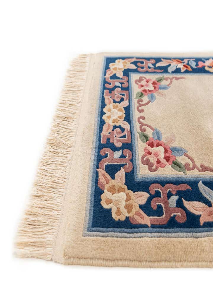 2' 4 x 9' 7 Hand Woven Antique Finish Wool Runner Rug