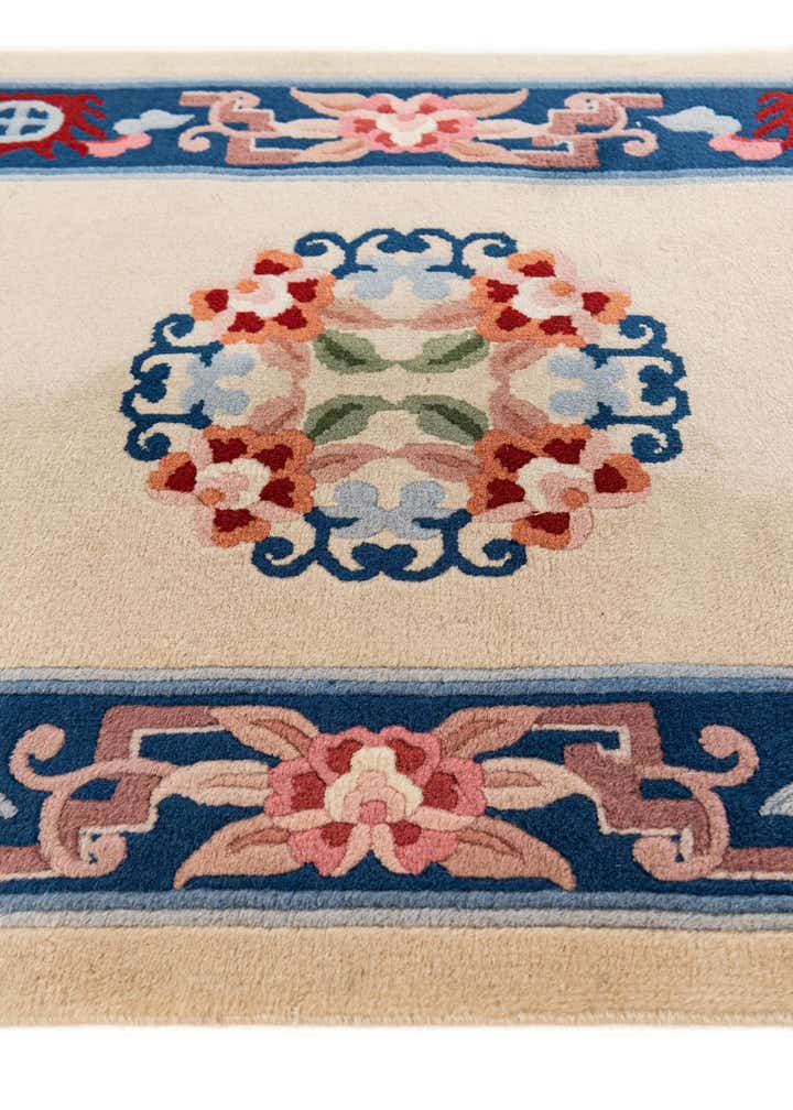 2' 4 x 9' 7 Hand Woven Antique Finish Wool Runner Rug