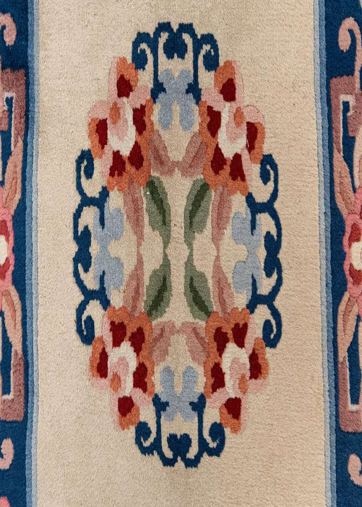 2' 4 x 9' 7 Hand Woven Antique Finish Wool Runner Rug