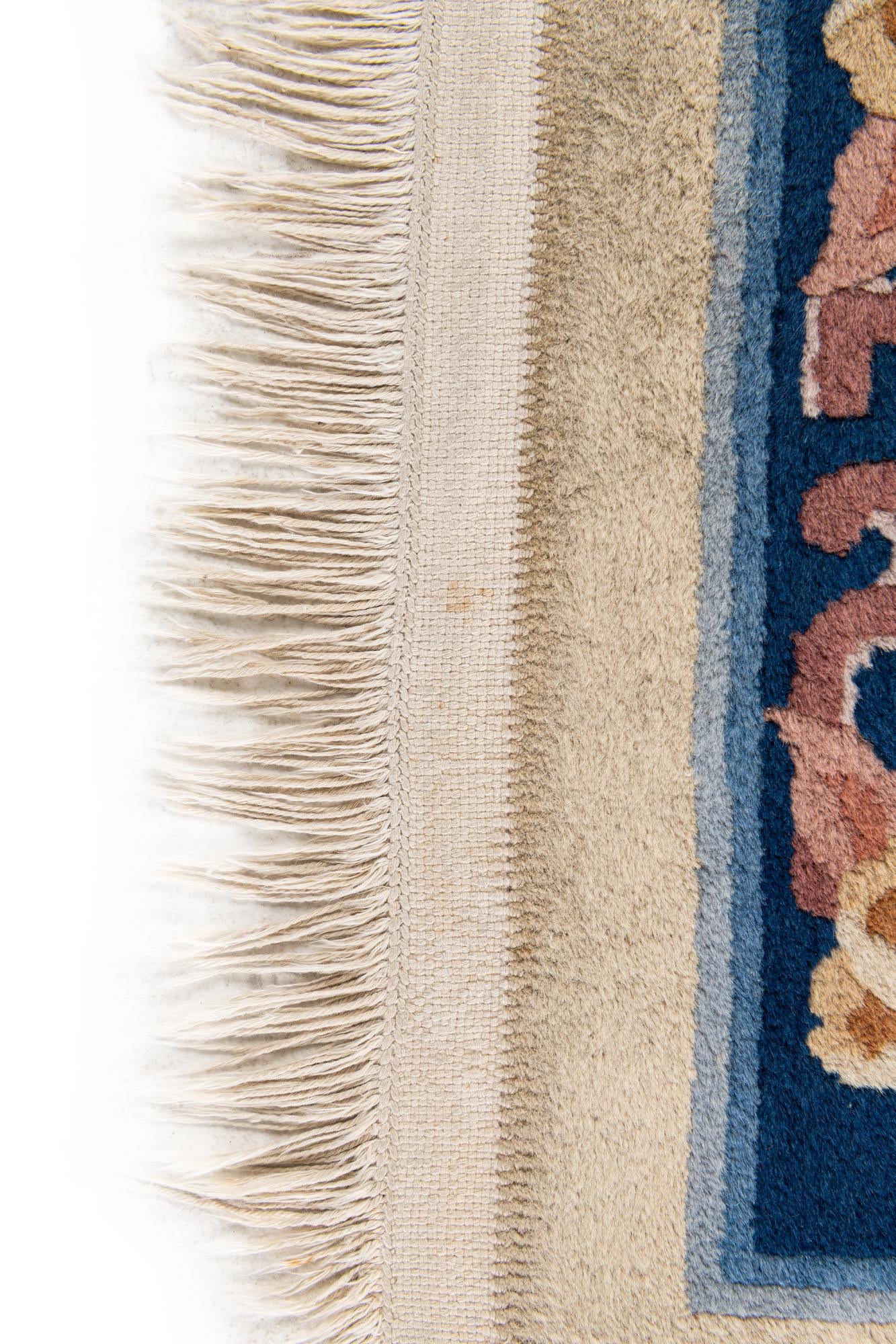 2' 4 x 9' 7 Hand Woven Antique Finish Wool Runner Rug
