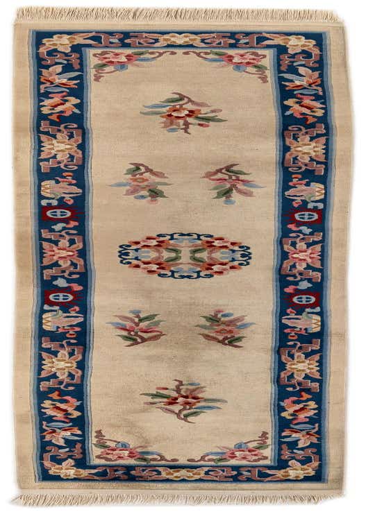 2' 4 x 9' 7 Hand Woven Antique Finish Wool Runner Rug