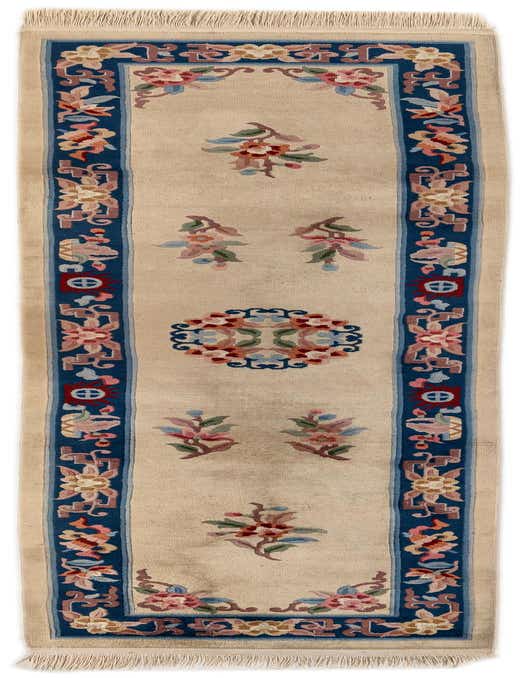 2' 4 x 9' 7 Hand Woven Antique Finish Wool Runner Rug
