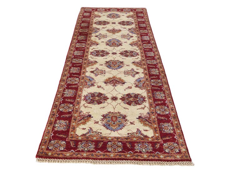 Detail image of 2' 9 x 8' 5 Hand Knotted Ariana Ziegler Runner Rug