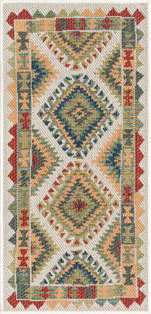 2' x 4' Easy-Clean Baja Indoor / Outdoor Runner Rug