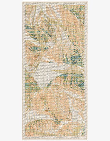 Ivory Easy-Clean Baja Indoor / Outdoor Runner Rug