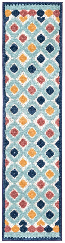 Detail image of 2' x 8' Easy-Clean Belize Indoor / Outdoor Runner Rug