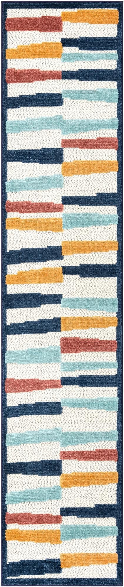 2' x 10'  Washable Belize Indoor / Outdoor Runner Rug