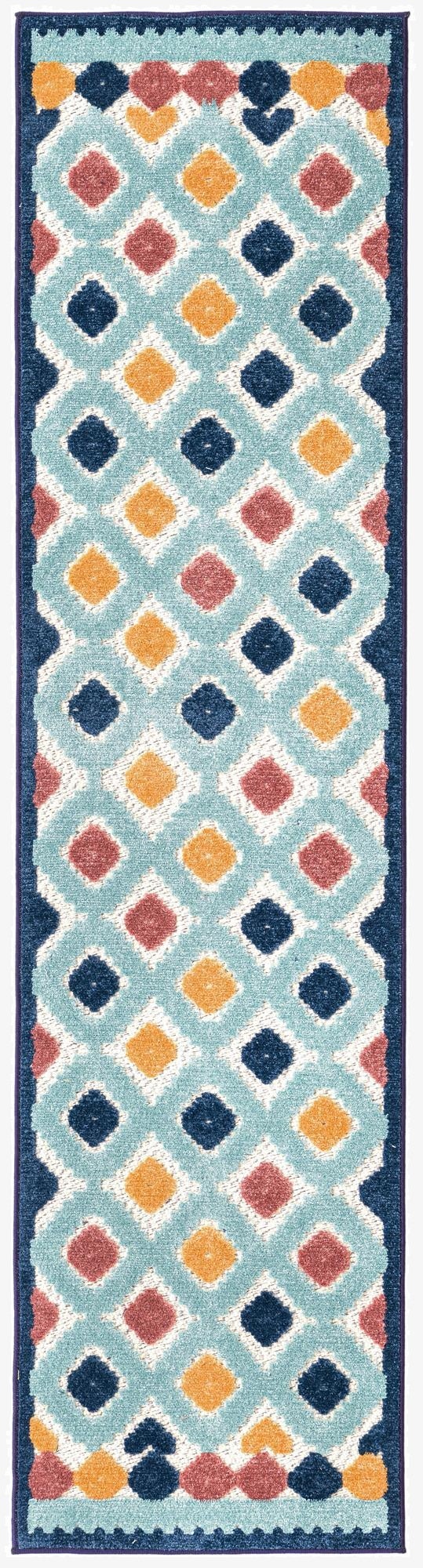 2' x 8'  Washable Belize Indoor / Outdoor Runner Rug