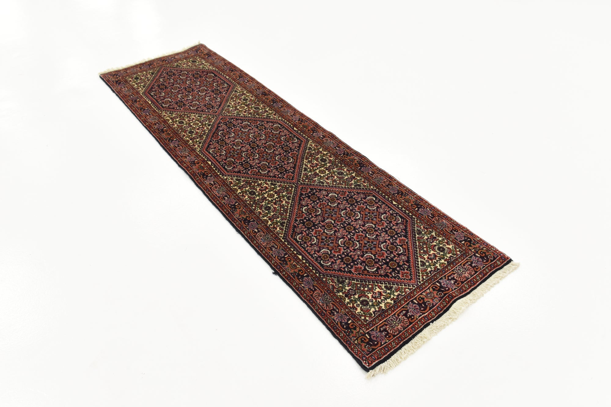 Detail image 2 of 8: 2' x 6' 10 Hand Knotted Bidjar Persian Wool Runner Rug