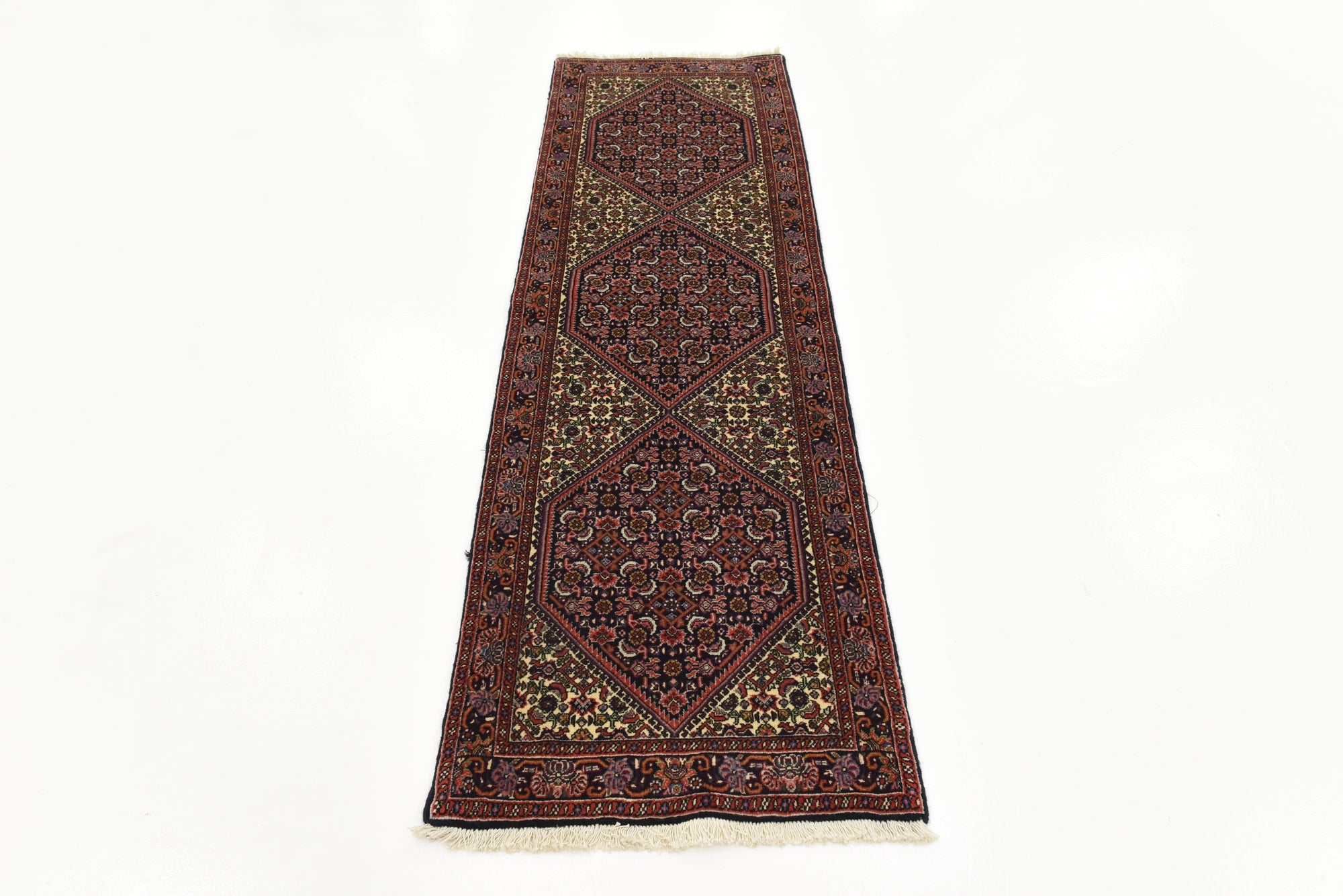 Detail image 3 of 8: 2' x 6' 10 Hand Knotted Bidjar Persian Wool Runner Rug