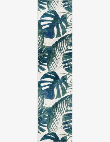 Ivory Blossom Runner Rug