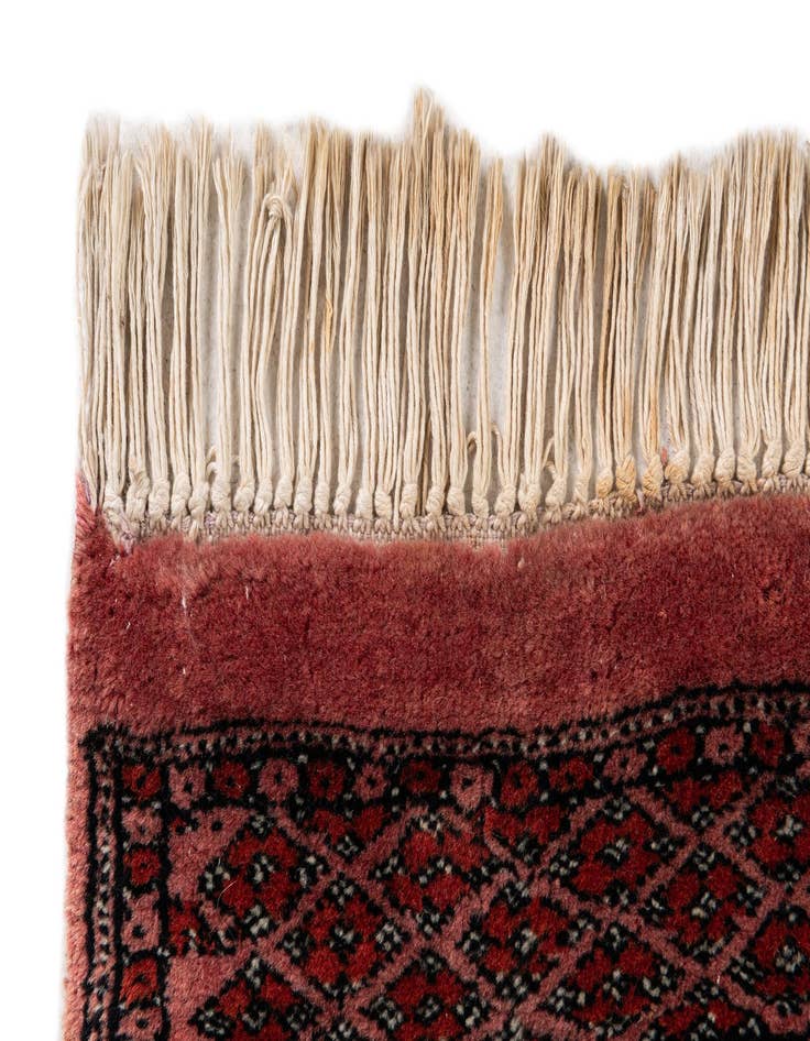 Detail image of 3' 3 x 10' 2  Hand Knotted Bokhara Oriental Wool Runner Rug