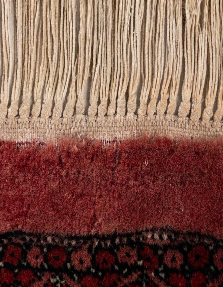 Detail image of 3' 3 x 10' 2  Hand Knotted Bokhara Oriental Wool Runner Rug