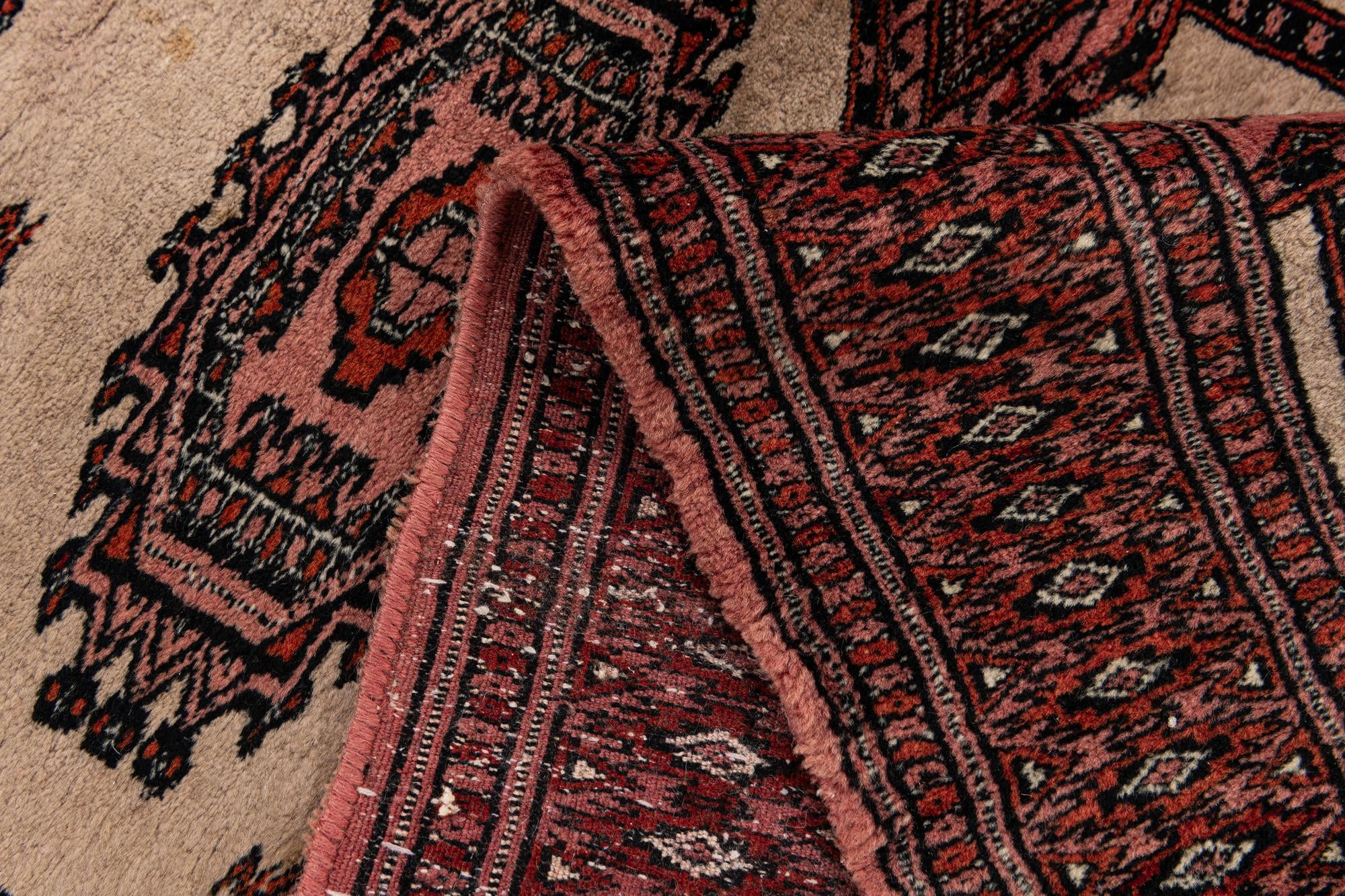 3' 3 x 10' 2 Hand Knotted Bokhara Oriental Wool Runner Rug