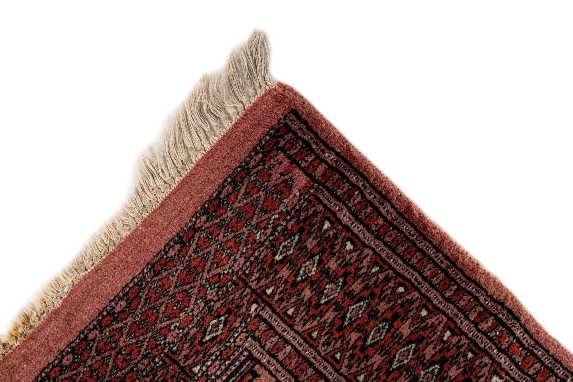 3' 3 x 10' 2 Hand Knotted Bokhara Oriental Wool Runner Rug