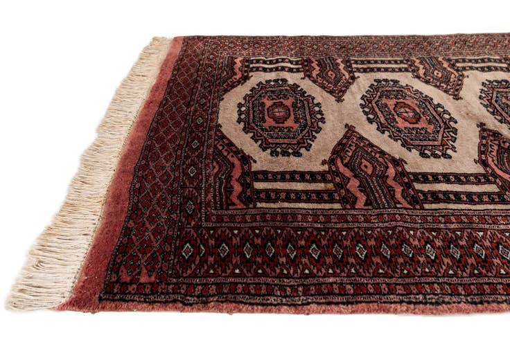 Detail image of 3' 3 x 10' 2 Hand Knotted Bokhara Oriental Wool Runner Rug