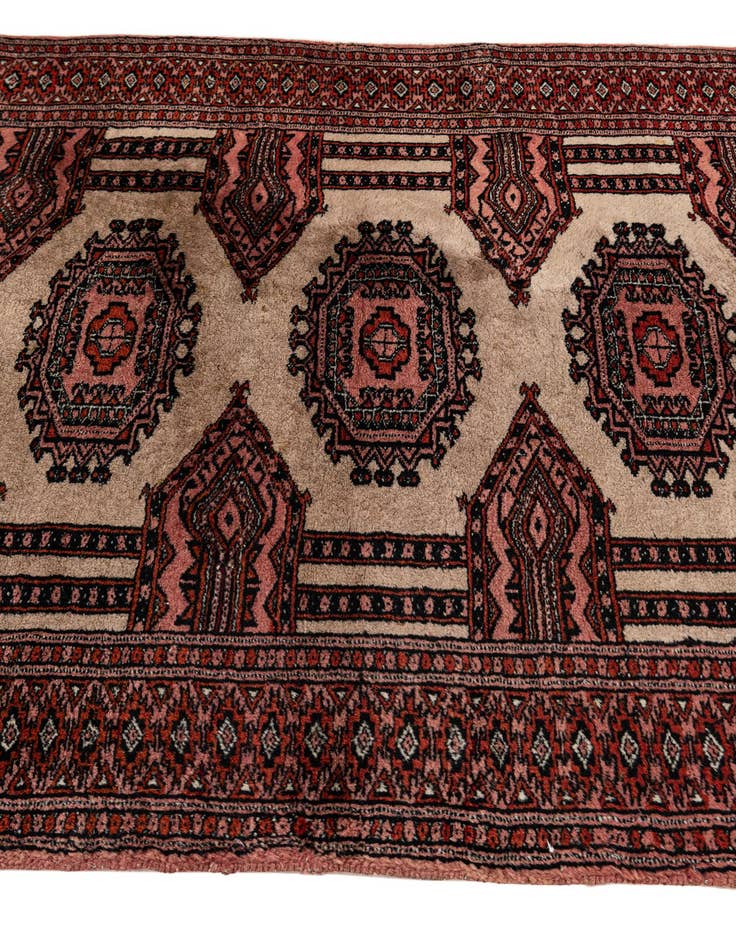 Detail image of 3' 3 x 10' 2  Hand Knotted Bokhara Oriental Wool Runner Rug