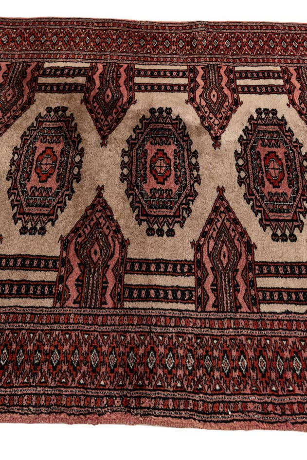 Detail image of 3' 3 x 10' 2 Hand Knotted Bokhara Oriental Wool Runner Rug