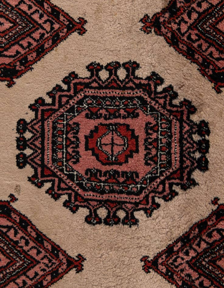 Detail image of 3' 3 x 10' 2  Hand Knotted Bokhara Oriental Wool Runner Rug