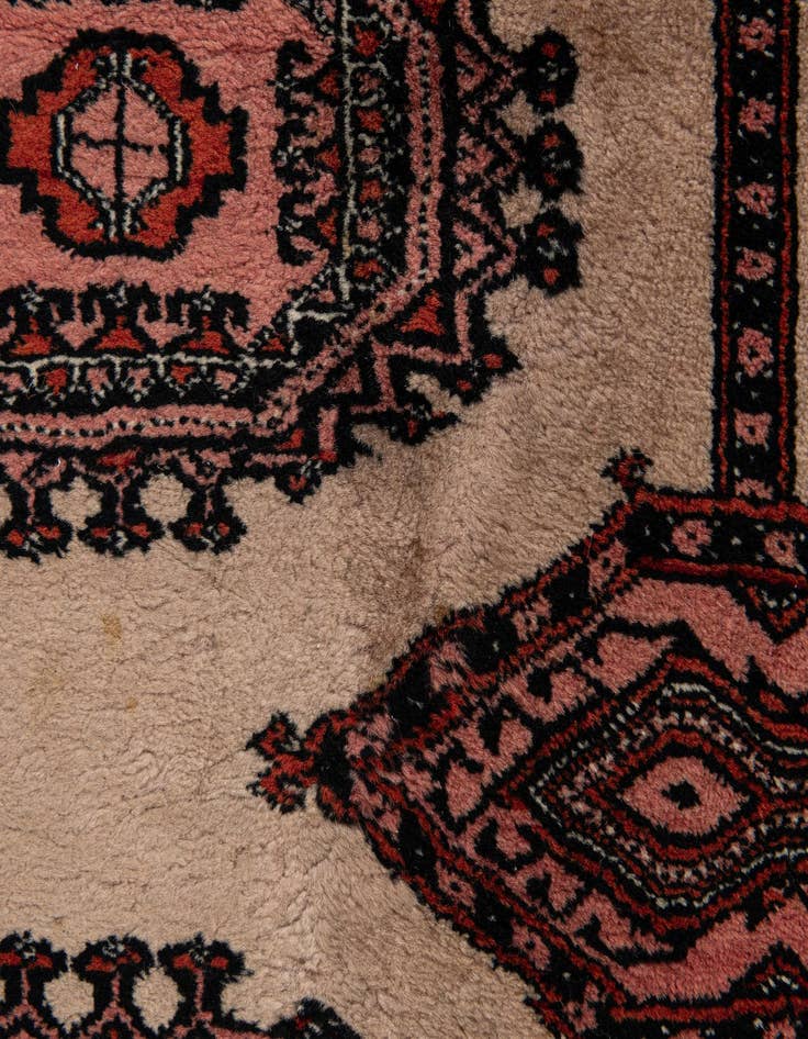 Detail image of 3' 3 x 10' 2  Hand Knotted Bokhara Oriental Wool Runner Rug