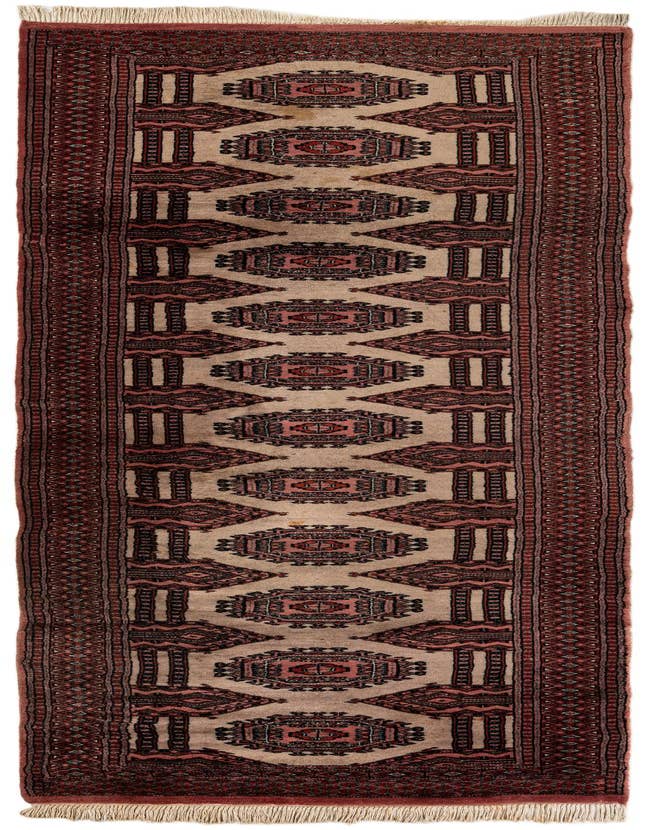Detail image of 3' 3 x 10' 2 Hand Knotted Bokhara Oriental Wool Runner Rug