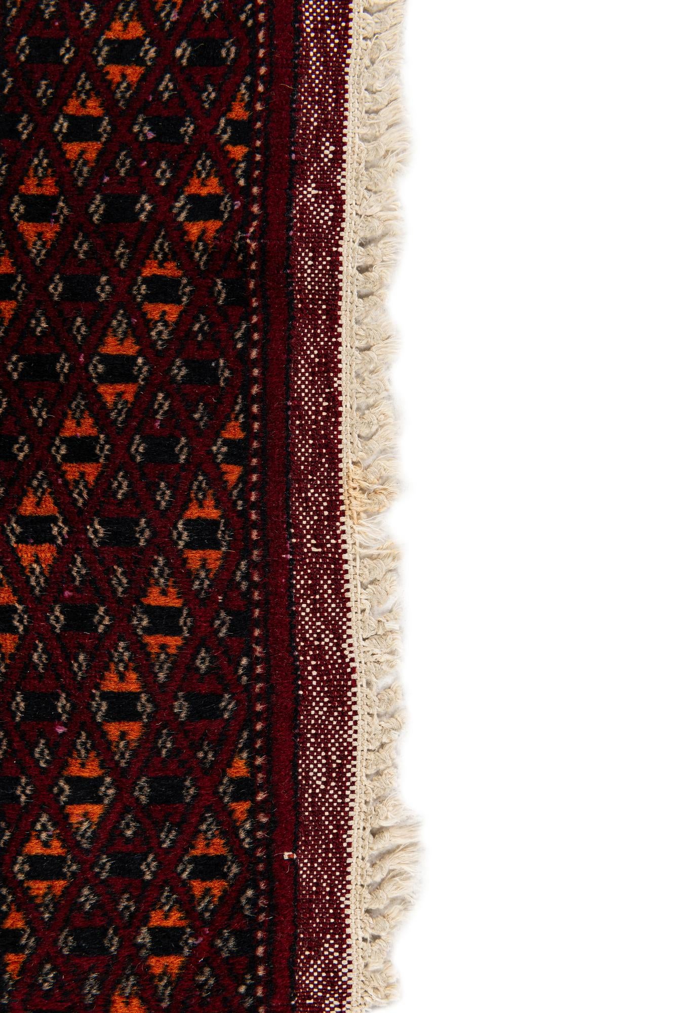 3' 4 x 9' 3 Hand Knotted Bokhara Oriental Wool Runner Rug
