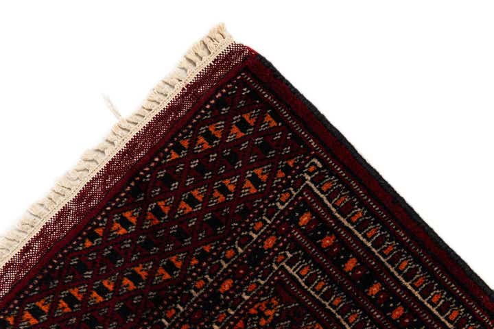 3' 4 x 9' 3 Hand Knotted Bokhara Oriental Wool Runner Rug