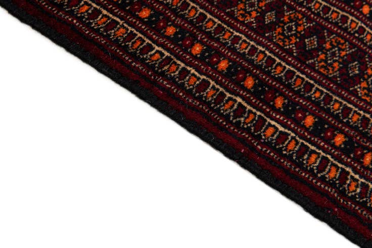 Detail image of 3' 4 x 9' 3 Hand Knotted Bokhara Oriental Wool Runner Rug