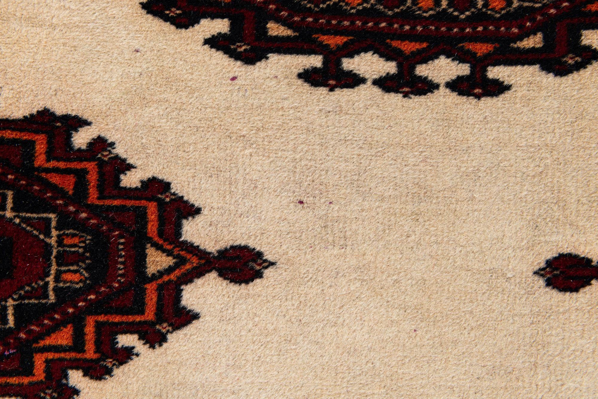 3' 4 x 9' 3 Hand Knotted Bokhara Oriental Wool Runner Rug